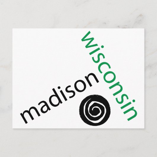Madison Wisconsin Briefkaart (Voorkant)