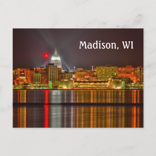 Madison, Wisconsin Briefkaart (Voorkant)