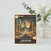 Madison, Wisconsin |  Briefkaart (Staand voorkant)