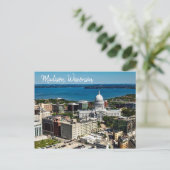 Madison, Wisconsin Briefkaart Het Capitool (Staand voorkant)