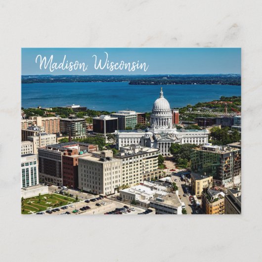 Madison, Wisconsin Briefkaart Het Capitool (Voorkant)