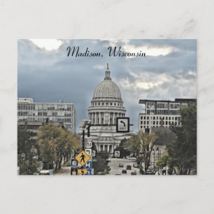 Madison, Wisconsin Capitol Building Briefkaart