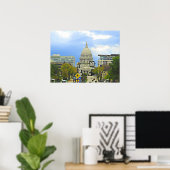 Madison Wisconsin, Digital Art, Wall Art Poster (Thuiskantoor)