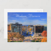 Madison Wisconsin Foto Digital Art Briefkaart (Voorkant / Achterkant)