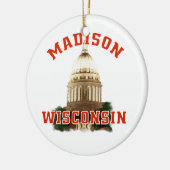 Madison, Wisconsin Keramisch Ornament (Links)
