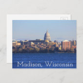 Madison Wisconsin La Carte Postale Capitol (Devant / Derrière)