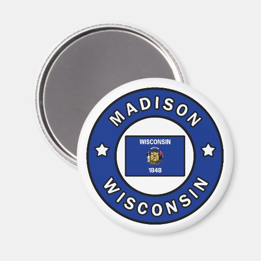Madison Wisconsin Magneet (Voorkant / Achterkant)