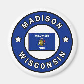 Madison Wisconsin Magneet (Voorkant)