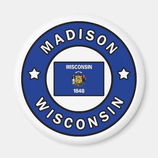 Madison Wisconsin Magneet (Voorkant)