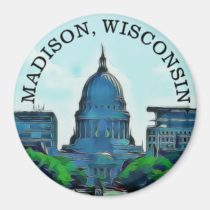 Madison, Wisconsin Magnet souvenir