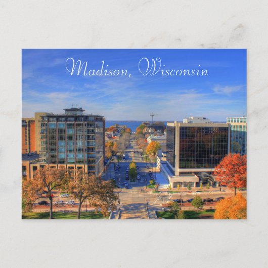 Madison Wisconsin Photographie Art numérique Carte (Devant)