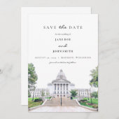 Madison Wisconsin plat Enregistrer la carte Date (Devant / Derrière)