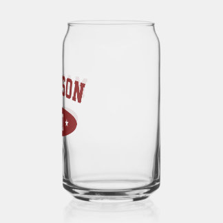 Madison Wisconsin Retro Bold Typography Glassware