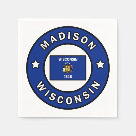 Madison Wisconsin Servet (Voorkant)