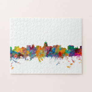Madison Wisconsin Skyline Legpuzzel