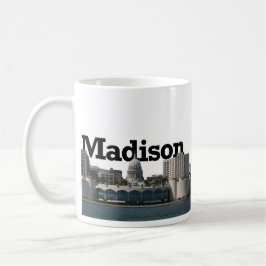 Madison Wisconsin Skyline met Madison in de Sky Koffiemok