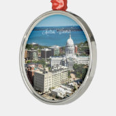 Madison, Wisconsin skyline Metalen Ornament (Links)