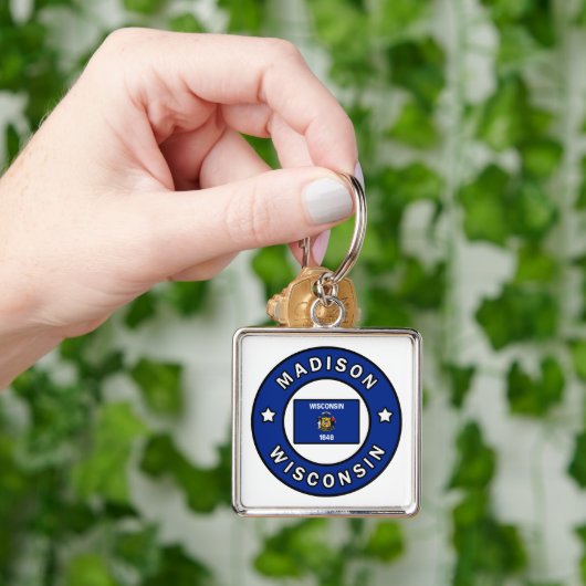 Madison Wisconsin Sleutelhanger (Hand)