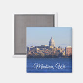 Madison, Wisconsin Souvenir Keepslag Magneet (Voorkant / Achterkant)