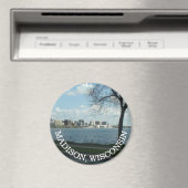 Madison, Wisconsin Souvenir Magnet Magneet (Insitu (Vaatwasser))