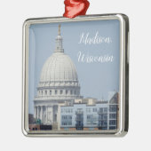 Madison, Wisconsin State Capitol Metalen Ornament (Links)