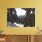 Madisongebergte in de winter in Montana Canvas Afdruk (Insitu (Woonkamer))