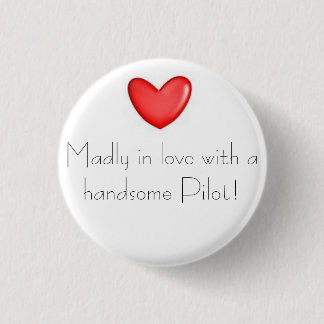 Madly in de liefde ronde button 3,2 cm
