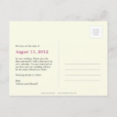 Madly in Love foto Save the Date Briefkaart (Achterkant)