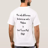 Madman T-shirt (Achterkant)
