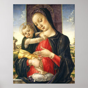 Madone et Enfant - B. Vivarini Affiche d'art fin