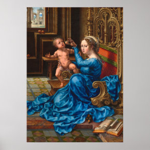 Madone et Enfant - Jan Gossaert Affiche d'art fine