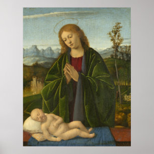 Madone et Enfant - Marco Basaiti Affiche d'art fin