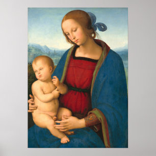 Madone et Enfant, Pietro Perugino Affiche d'art fi