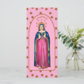 Madone gaudete étoilée carte plate (Debout devant)