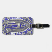 MADONEN VAN GUADALUPE-BLAUW BAGAGELABEL (Voorkant horizontaal)