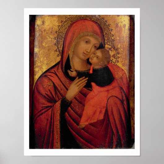 Madonna and Child, c.1650 (panel) Poster (Voorkant)