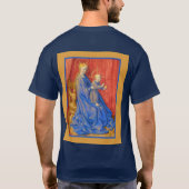 Madonna and Child Enthroned Jean Fouquet Holiday T-shirt (Achterkant)