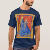 Madonna and Child Enthroned Jean Fouquet Holiday T-shirt (Voorkant)