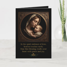 Madonna and Child Folded Greeting Card Kaart