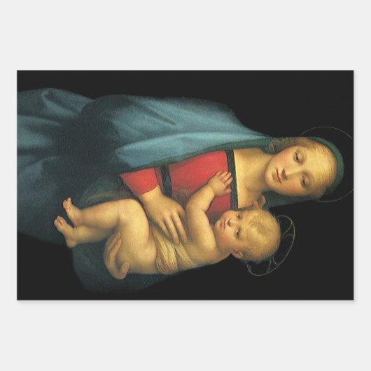 Madonna And Child, Madonna del Granduca by Raphael Inpakpapier Vel (Voorkant 2)