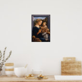 Madonna avec enfant et deux anges - Lippi - Poster (Cuisine)