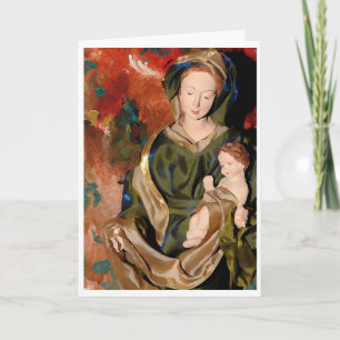 Madonna & baby Jesus Feestdagen Kaart