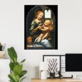 Madonna Benois door Leonardo da Vinci Poster (Thuiskantoor)