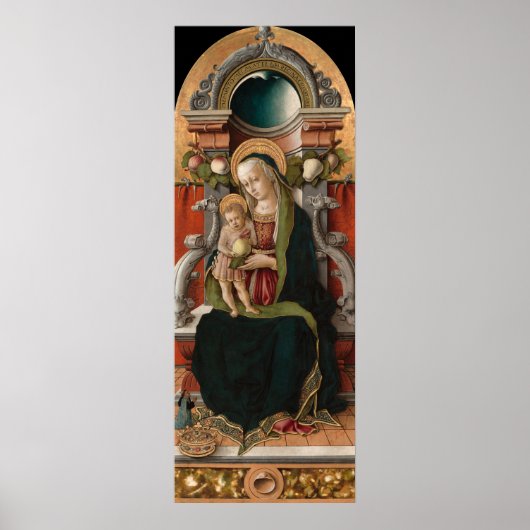 Madonna & Child - Carlo Crivelli Fine Art Poster (Voorkant)