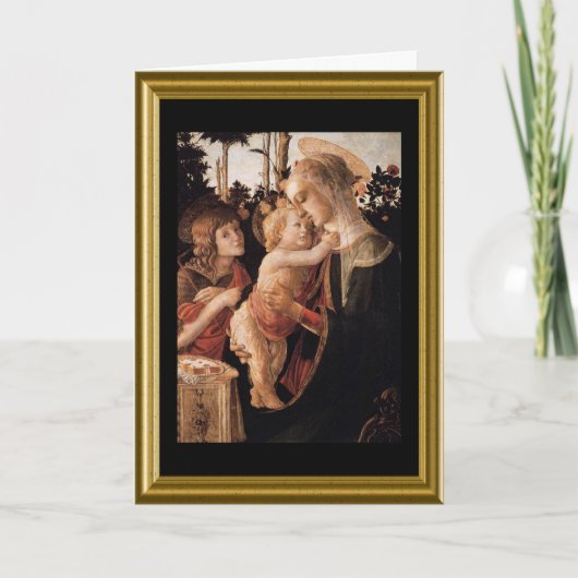 Madonna & Child Christmas Card Feestdagen Kaart (Voorkant)