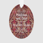 Madonna & Child (détail; M 070) Acrylique (dos)