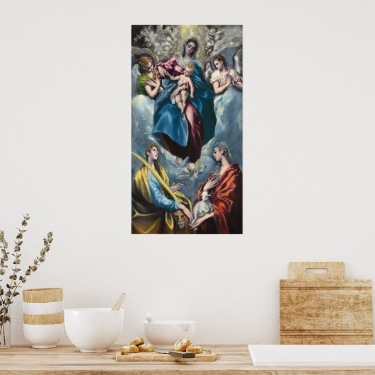 Madonna & Child - El Greco, Poster d'Art Grec (Cuisine)