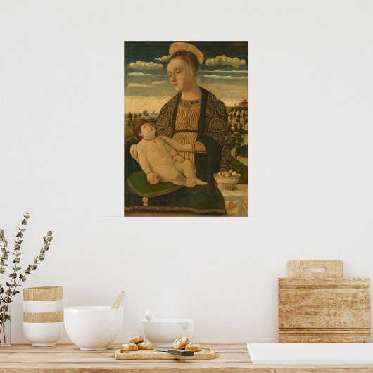 Madonna Child - Francesco Benaglio Poster d'art (Cuisine)