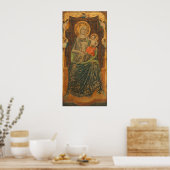 Madonna & Child, Giovanni Baronzio Poster d'art (Cuisine)