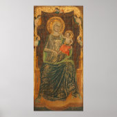 Madonna & Child, Giovanni Baronzio Poster d'art (Devant)